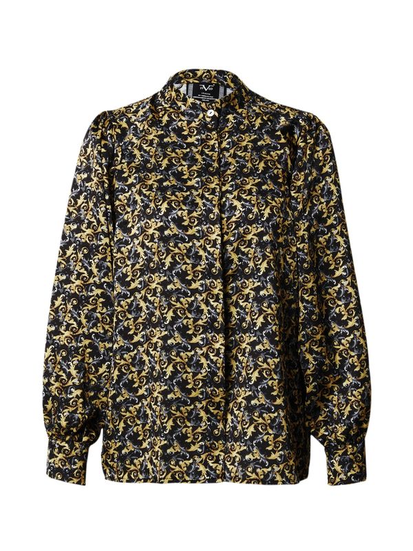 19V69 ITALIA 19V69 ITALIA Bluza 'MONIQUE'  zlatno žuta / bazalt siva / svijetlosiva / crna