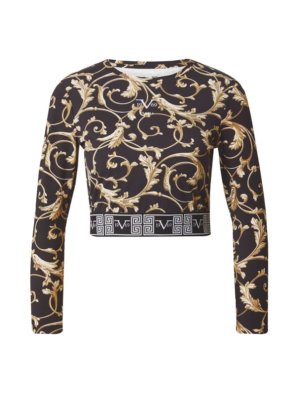 19V69 ITALIA 19V69 ITALIA Majica 'AMILIE'  bež / antracit siva / crna / bijela