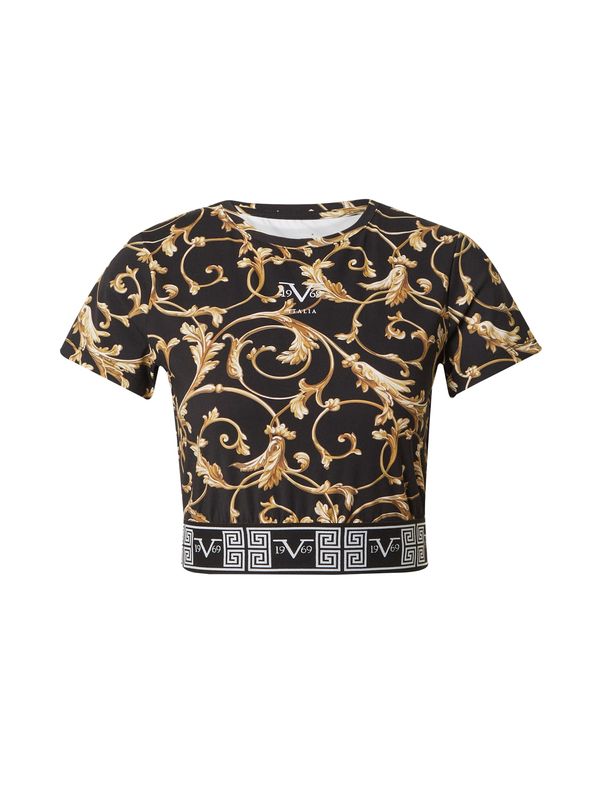 19V69 ITALIA 19V69 ITALIA Majica 'ANDREA'  bež / svijetlobež / crna / bijela