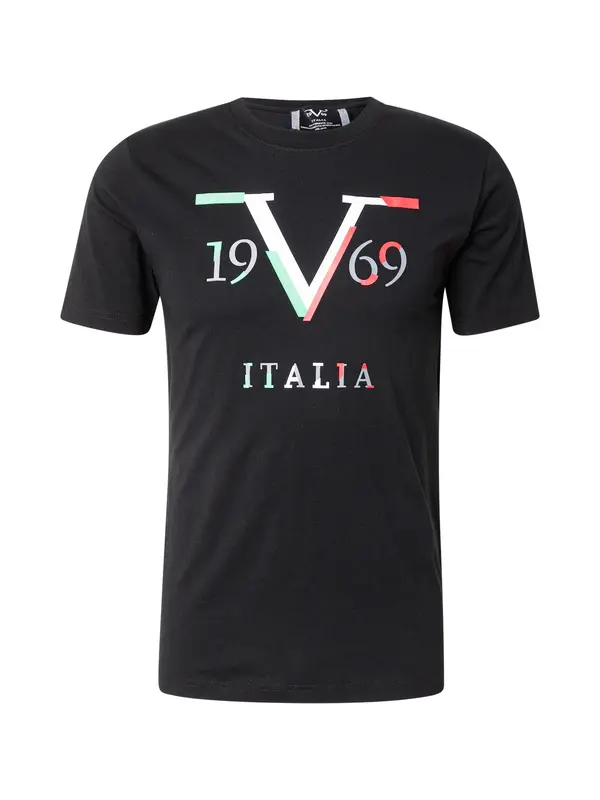 19V69 ITALIA 19V69 ITALIA Majica 'PEDRO'  zelena / crvena / crna / bijela