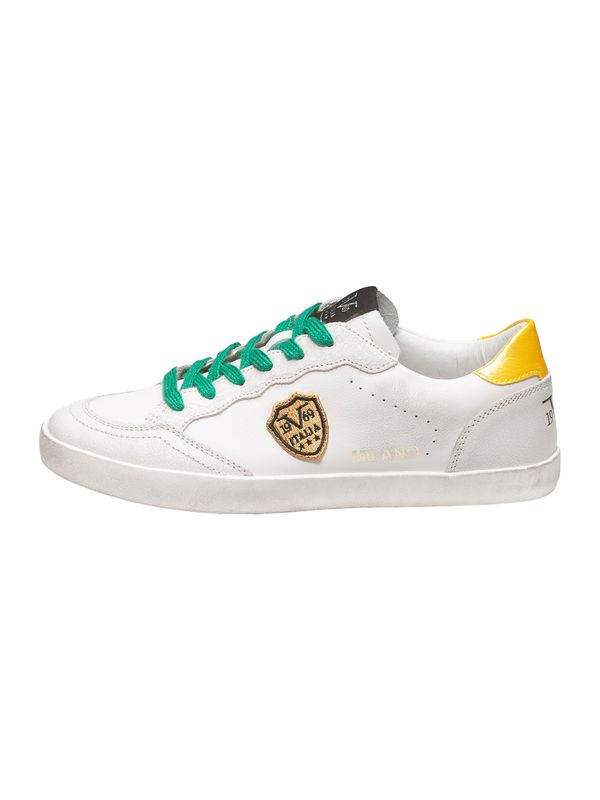 19V69 ITALIA 19V69 ITALIA Niske tenisice 'Soja'  žuta / zelena / crna / bijela