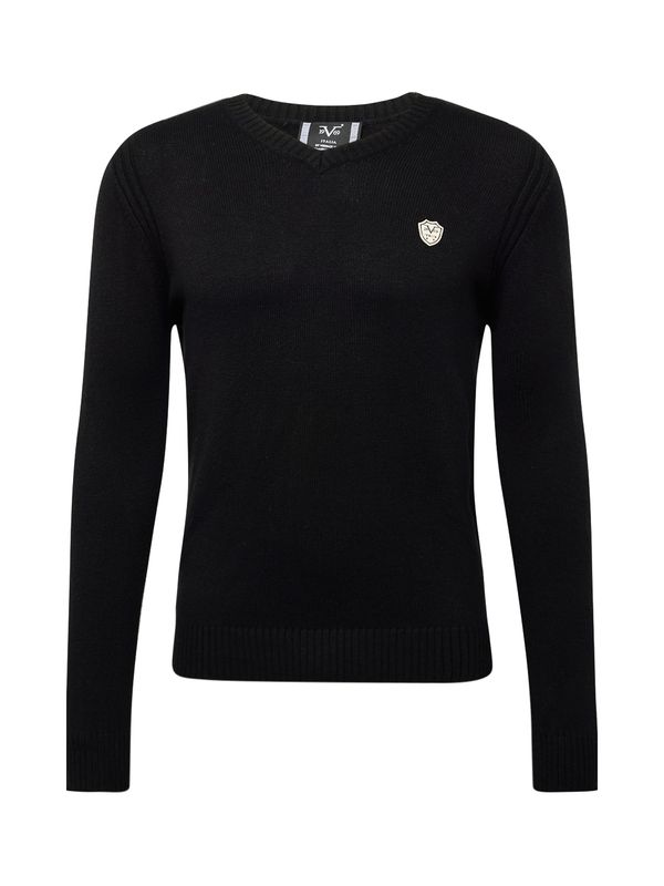 19V69 ITALIA 19V69 ITALIA Pulover 'GINO'  crna / prljavo bijela