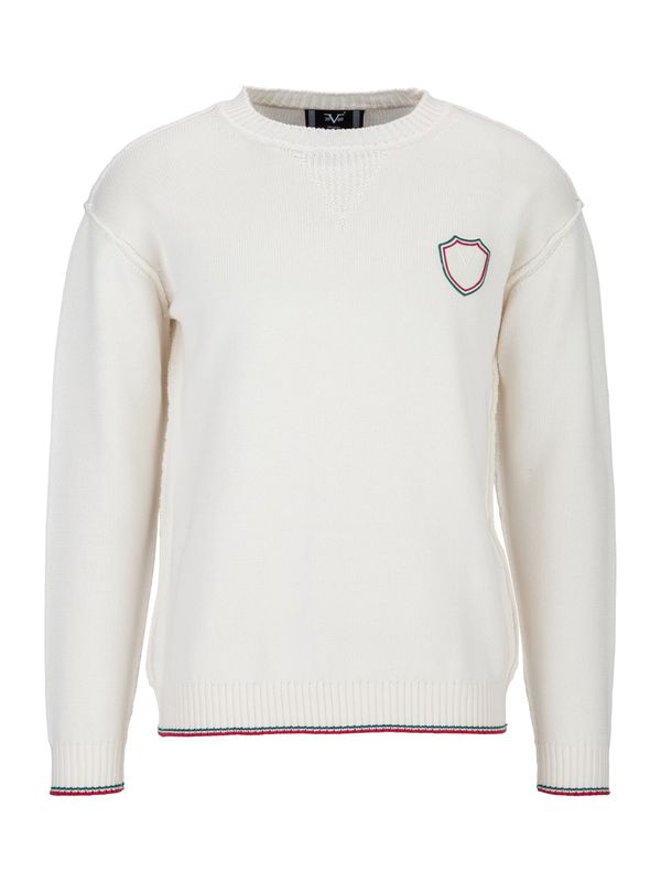 19V69 ITALIA 19V69 ITALIA Pulover 'Kris'  žuta / crvena / bijela / prljavo bijela