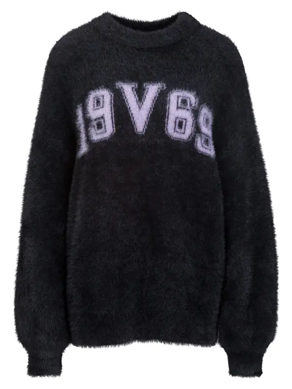 19V69 ITALIA 19V69 ITALIA Pulover 'Stella'  lavanda / crna