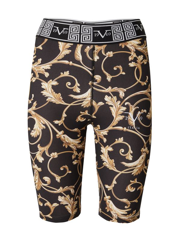 19V69 ITALIA 19V69 ITALIA Sportske hlače 'ALINA'  svijetlobež / čokolada / crna / bijela