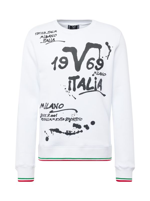 19V69 ITALIA 19V69 ITALIA Sweater majica 'BASTIAN'  zelena / crvena / crna / bijela