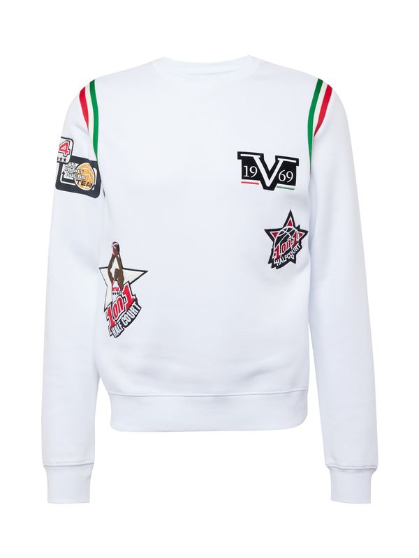 19V69 ITALIA 19V69 ITALIA Sweater majica 'Bruno'  plava / zelena / crvena / bijela
