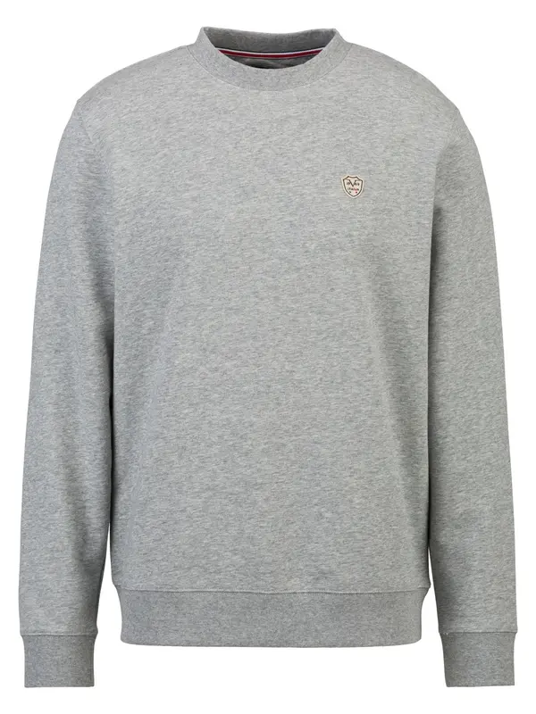 19V69 ITALIA 19V69 ITALIA Sweater majica 'Nico'  siva melange