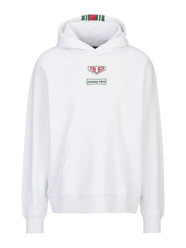 19V69 ITALIA 19V69 ITALIA Sweater majica 'Quentino Racing'  zelena / crvena / bijela