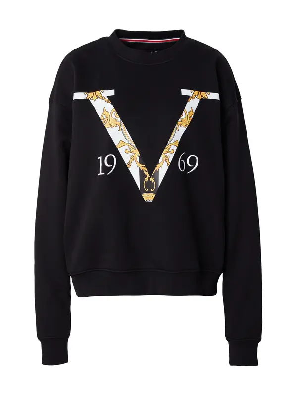 19V69 ITALIA 19V69 ITALIA Sweater majica 'Sinja'  žuta / crna / bijela