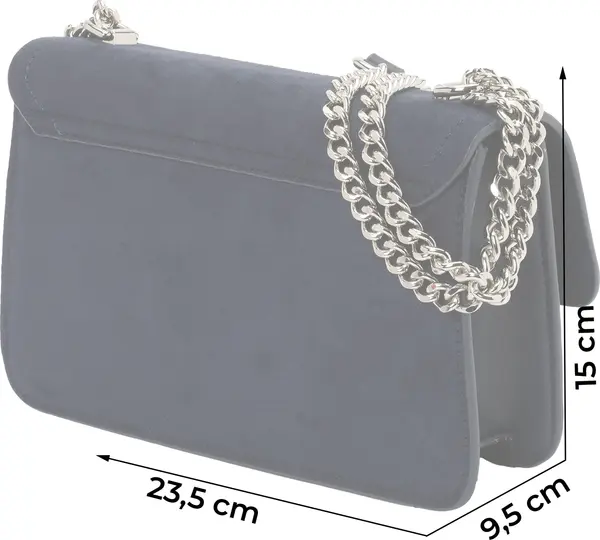19V69 ITALIA 19V69 ITALIA Torba preko ramena 'Jonna Large Silver'  mornarsko plava / srebro