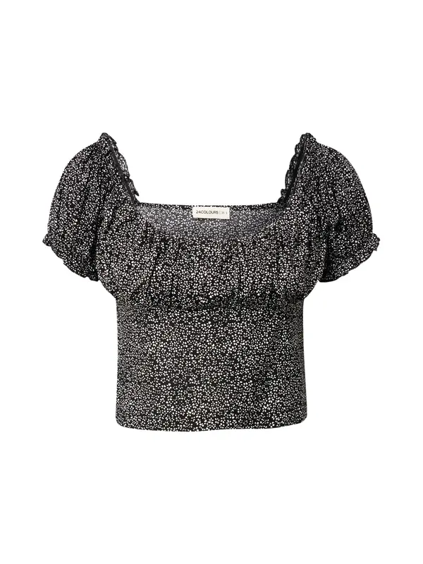 24COLOURS 24COLOURS Bluza  crna / bijela