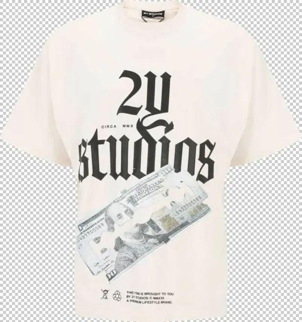 2Y Studios 2Y Studios Majica 'Razor'  žuta / tamno zelena / crna / prljavo bijela