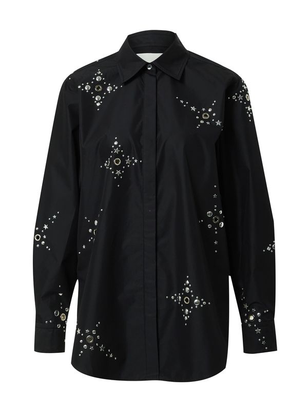 3.1 Phillip Lim 3.1 Phillip Lim Bluza  crna / srebro