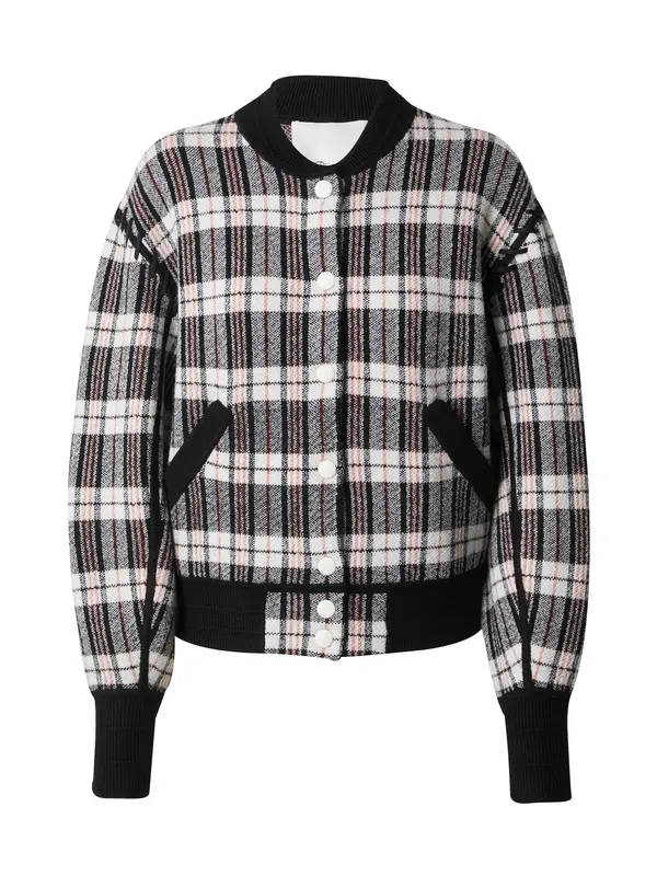 3.1 Phillip Lim 3.1 Phillip Lim Prijelazna jakna  narančasto crvena / crna / bijela