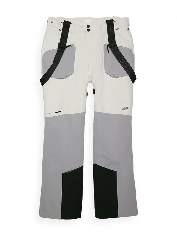 4F 4F Hlače za vanjske uvjete  siva / crna / bijela