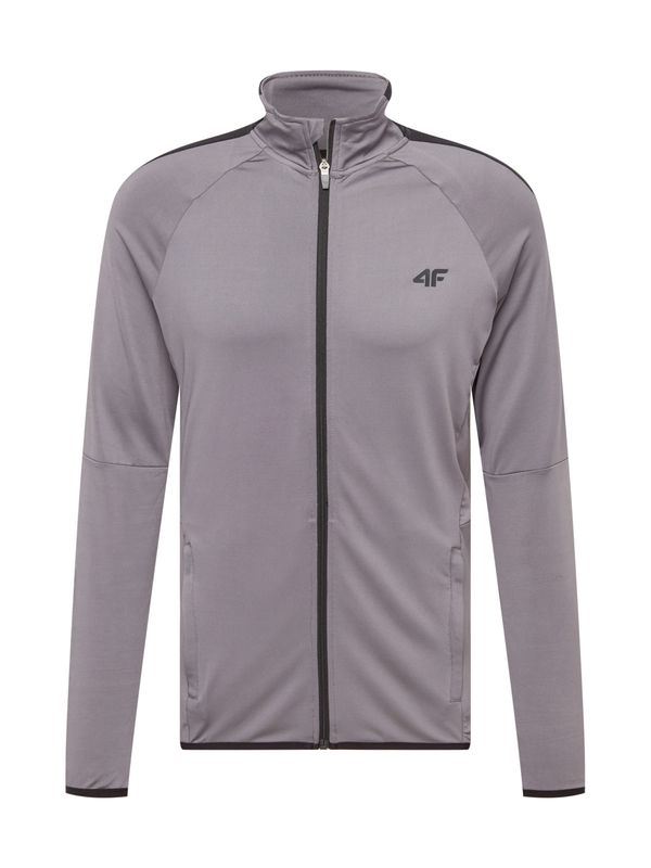 4F 4F Jakna za vježbanje 'BLMF010'  tamo siva / crna