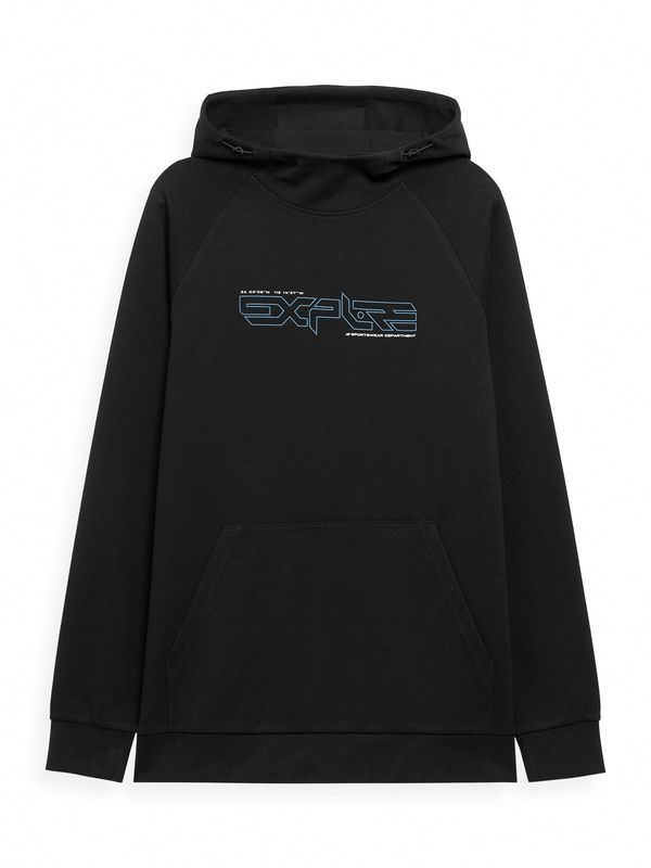 4F 4F Sportska sweater majica  plava / crna / bijela