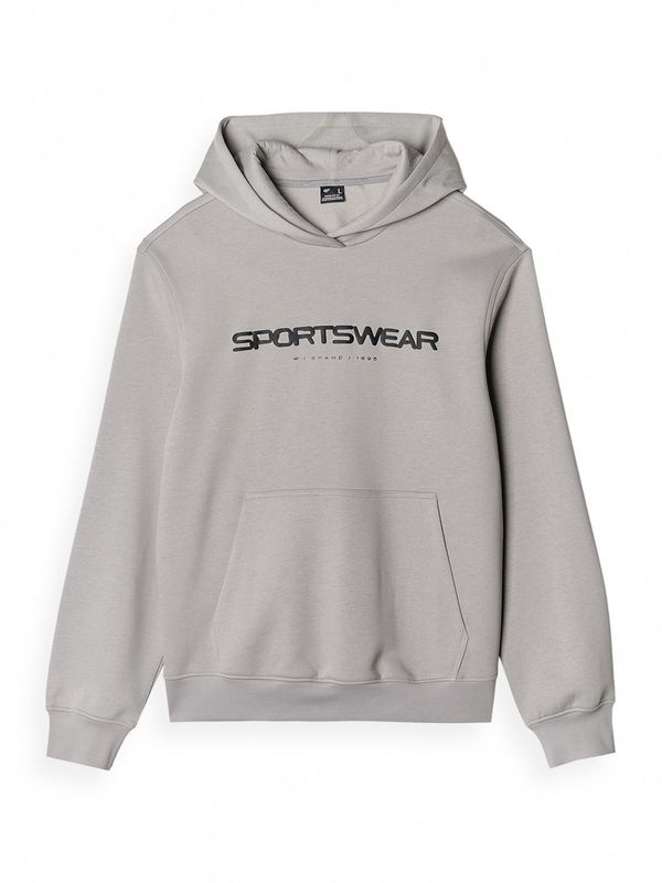 4F 4F Sportska sweater majica  siva / crna