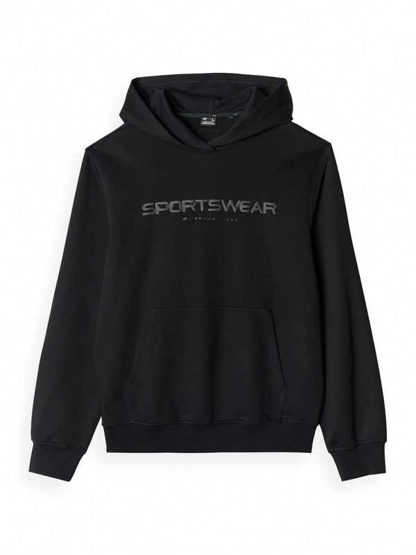 4F 4F Sportska sweater majica  siva / crna