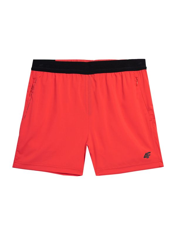 4F 4F Sportske hlače  crvena / crna