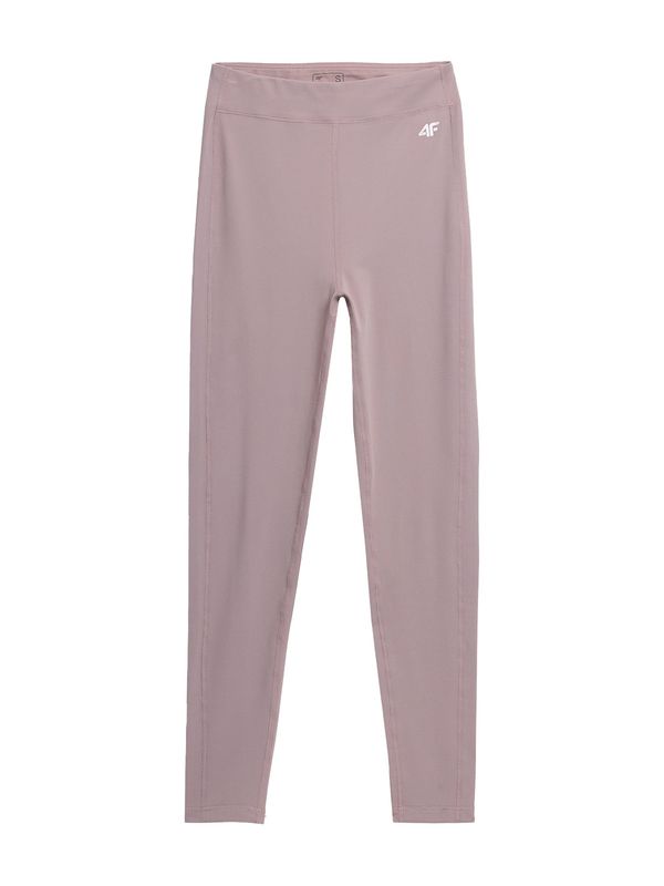 4F 4F Sportske hlače  taupe siva / bijela