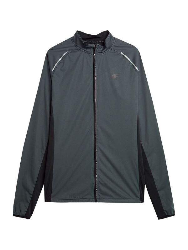 4F 4F Sportski gornji dio trenirke  antracit siva / crna