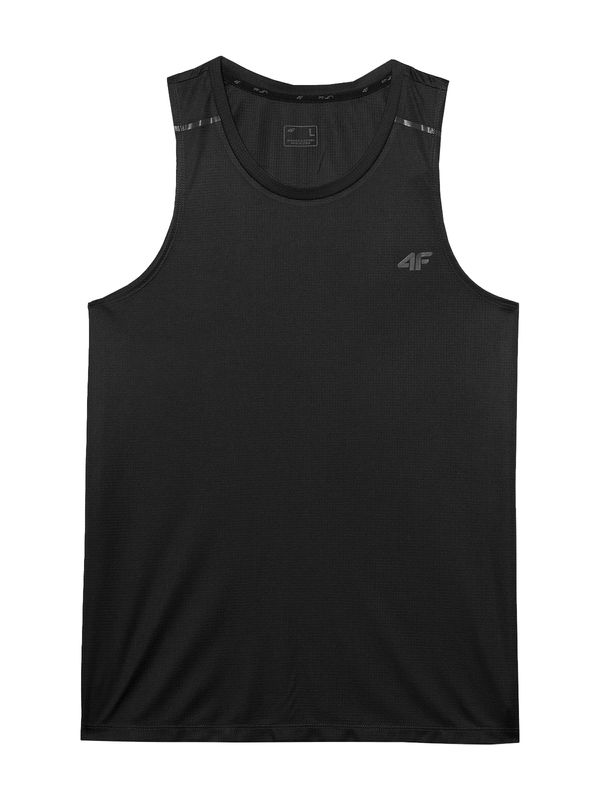 4F 4F Tehnička sportska majica  siva / crna