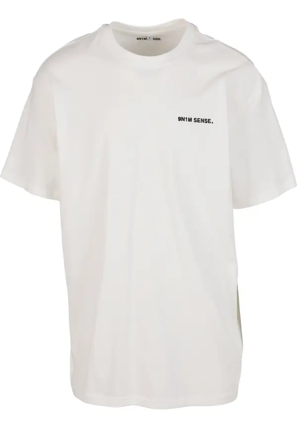 9N1M SENSE 9N1M SENSE Majica 'Essentials'  crna / bijela