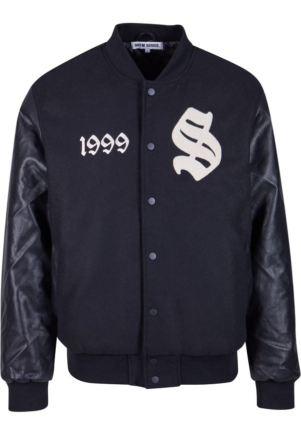 9N1M SENSE 9N1M SENSE Prijelazna jakna 'Sense College'  crna / bijela