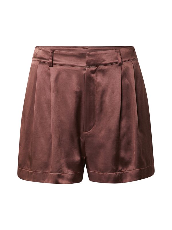 A LOT LESS A LOT LESS Hlače s naborima 'Valentina'  čokolada