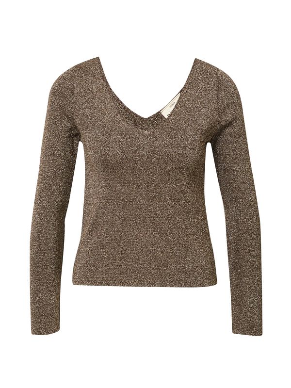 A LOT LESS A LOT LESS Pulover 'Nina'  tamno smeđa / zlatna