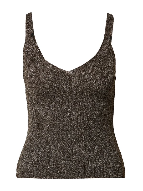 A LOT LESS A LOT LESS Top s naramenicama 'Justine'  tamno smeđa / zlatna