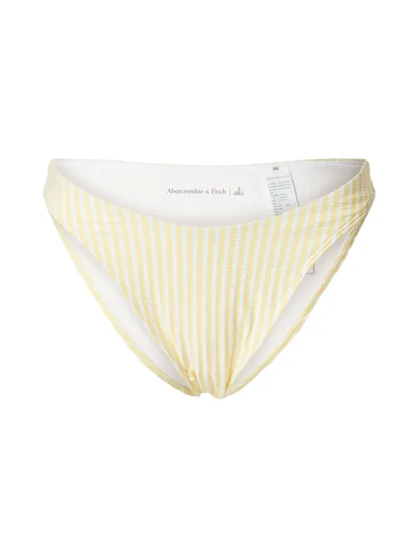 Abercrombie & Fitch Abercrombie & Fitch Bikini donji dio  žuta / bijela