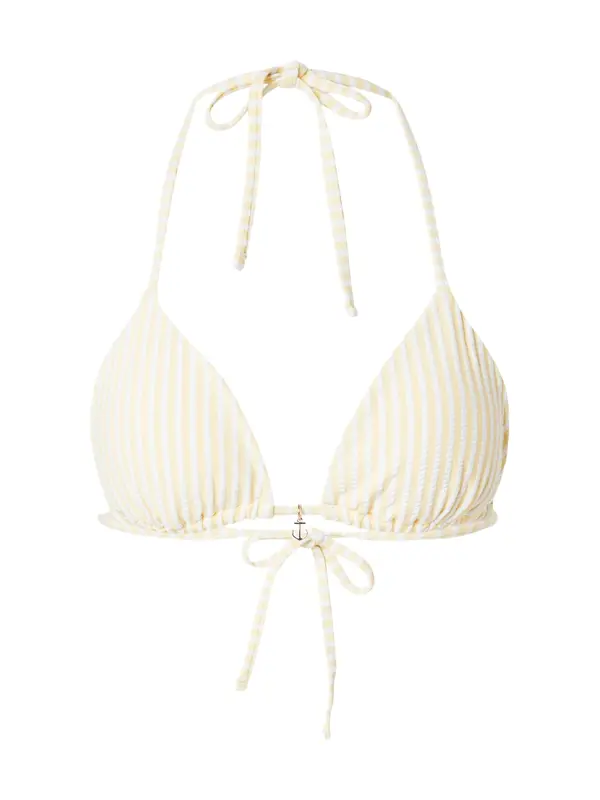 Abercrombie & Fitch Abercrombie & Fitch Bikini gornji dio  svijetložuta / bijela