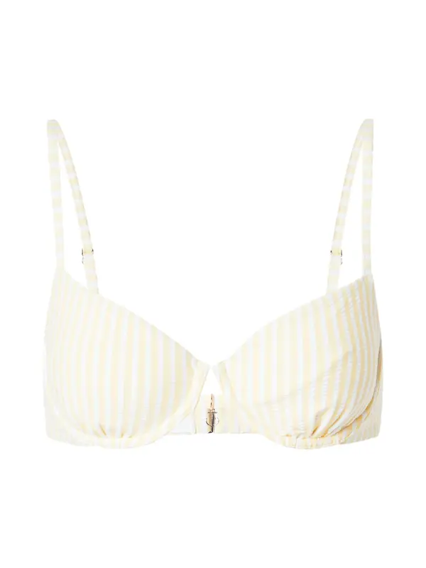 Abercrombie & Fitch Abercrombie & Fitch Bikini gornji dio  žuta / bijela