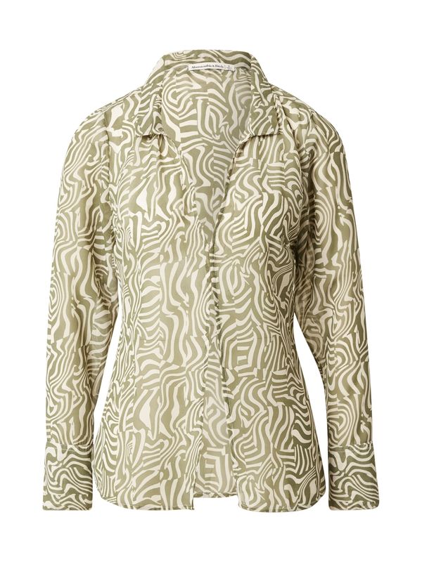 Abercrombie & Fitch Abercrombie & Fitch Bluza  kaki / prljavo bijela