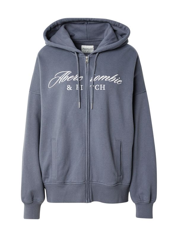 Abercrombie & Fitch Abercrombie & Fitch Gornji dio trenirke 'LONG LIFE'  bazalt siva / bijela