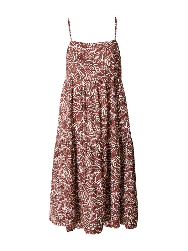 Abercrombie & Fitch Abercrombie & Fitch Haljina 'CHASE RO'  smeđa / čokolada / bijela