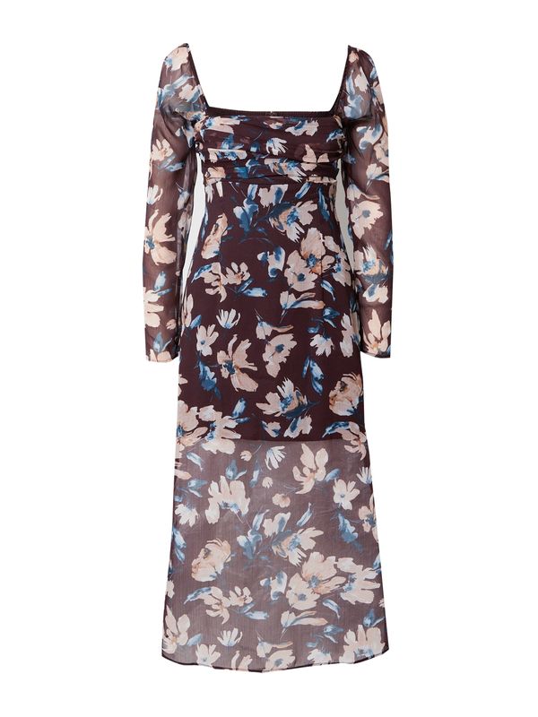 Abercrombie & Fitch Abercrombie & Fitch Haljina  tamno smeđa / miks boja