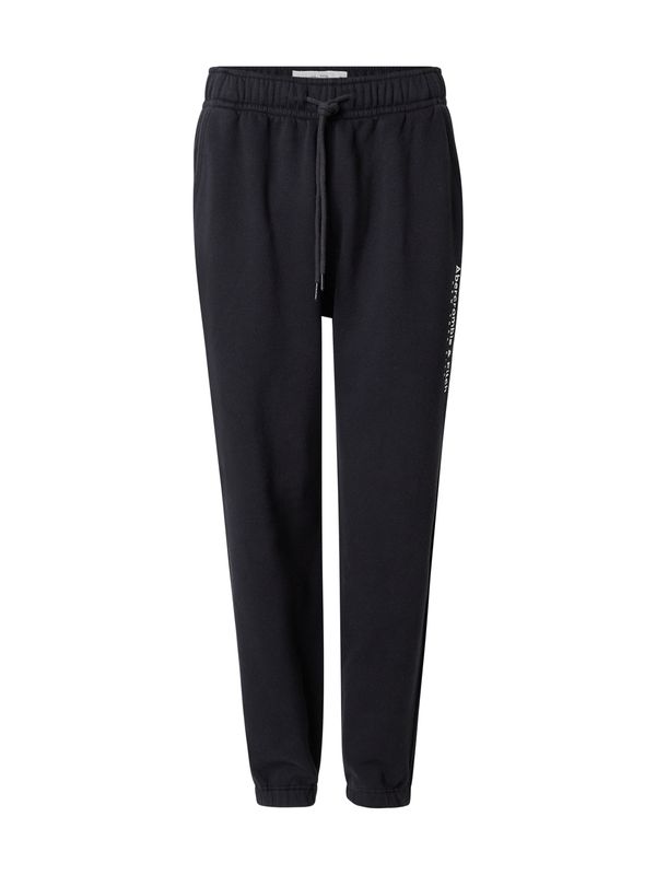Abercrombie & Fitch Abercrombie & Fitch Hlače 'CLASSIC'  svijetlosiva / crna