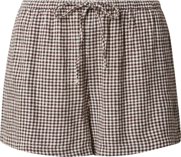 Abercrombie & Fitch Abercrombie & Fitch Hlače  smeđa / bijela