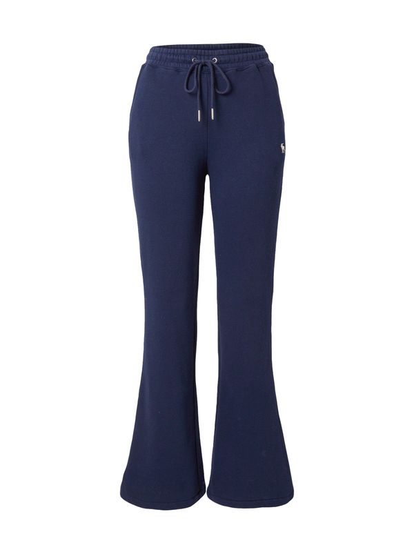 Abercrombie & Fitch Abercrombie & Fitch Hlače  tamno plava / bijela