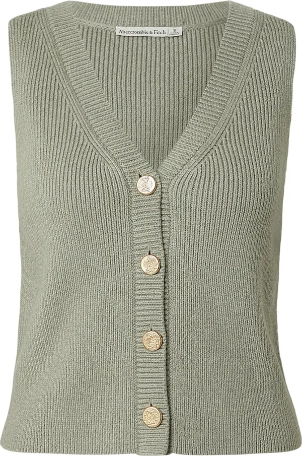 Abercrombie & Fitch Abercrombie & Fitch Kardigan bez rukava  pastelno zelena