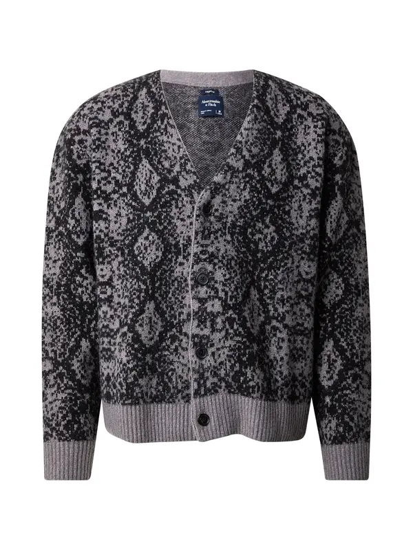 Abercrombie & Fitch Abercrombie & Fitch Kardigan  siva melange / crna