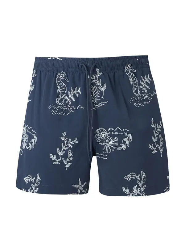 Abercrombie & Fitch Abercrombie & Fitch Kupaće hlače  morsko plava / bijela