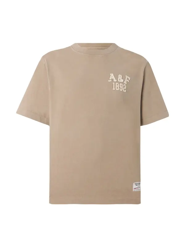 Abercrombie & Fitch Abercrombie & Fitch Majica  cappuccino / bijela