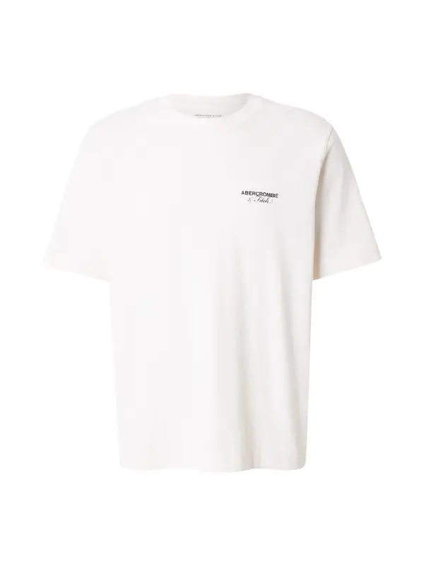 Abercrombie & Fitch Abercrombie & Fitch Majica 'CITIES'  crna / bijela