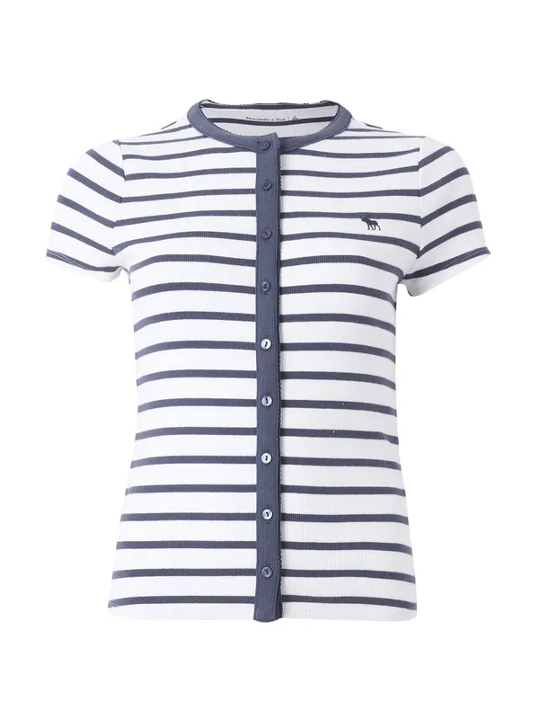 Abercrombie & Fitch Abercrombie & Fitch Majica 'MAR4 APAC'  mornarsko plava / bijela