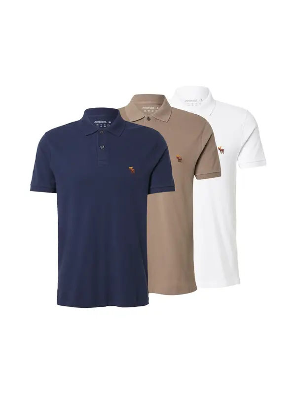 Abercrombie & Fitch Abercrombie & Fitch Majica  mornarsko plava / brokat / bijela